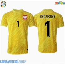Camisa de time de futebol Polónia Wojciech Szczesny #1 Goleiro Replicas 1º Equipamento Europeu 2024 Manga Curta